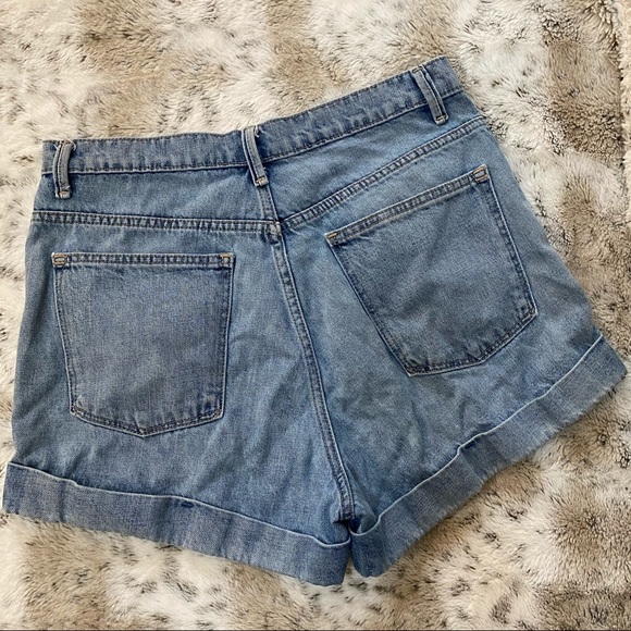 Gap Original High Rise Denim Shorts Light Indigo size 29 - Picture 6 of 8